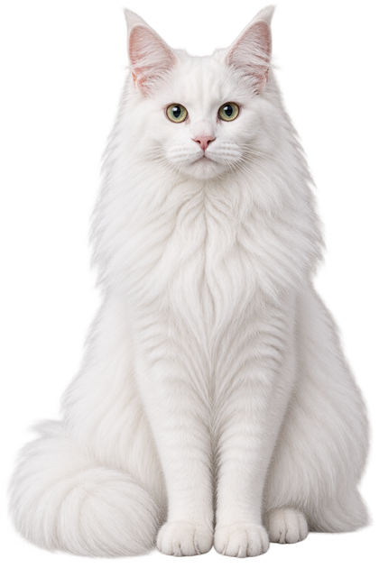 Gatto di taglia grande accanto allo sgabello PetBath
