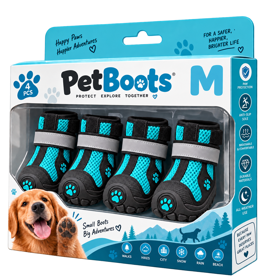Le scarpette PetBoots — Azzurro M