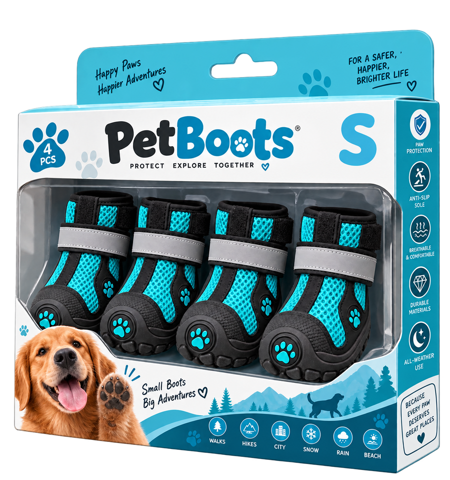 Le scarpette PetBoots — Azzurro S