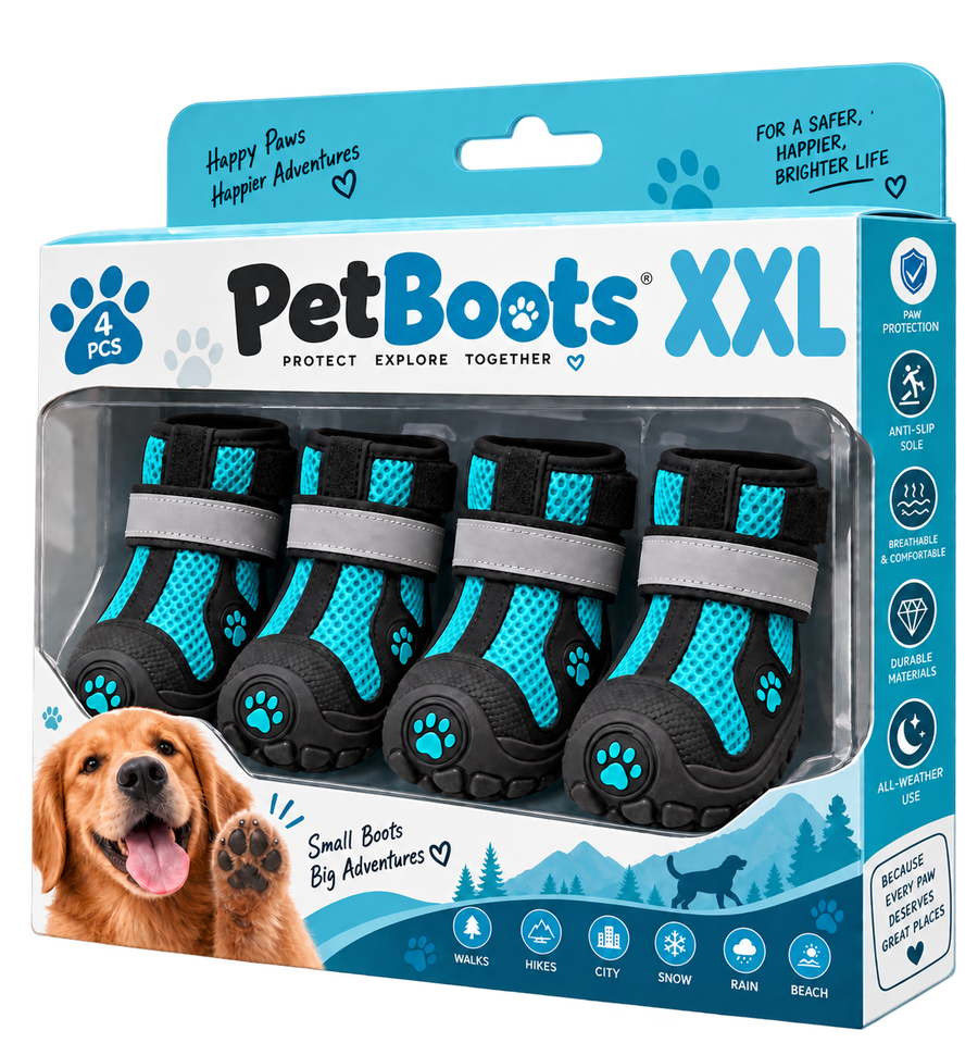 Le scarpette PetBoots — Azzurro XXL