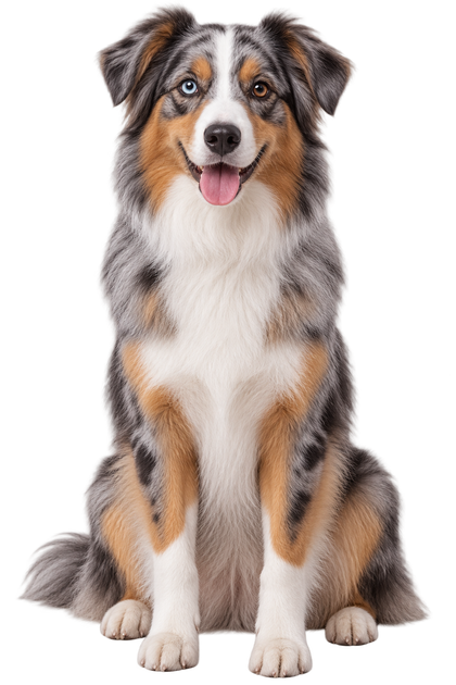Cane di taglia media accanto allo sgabello PetBath