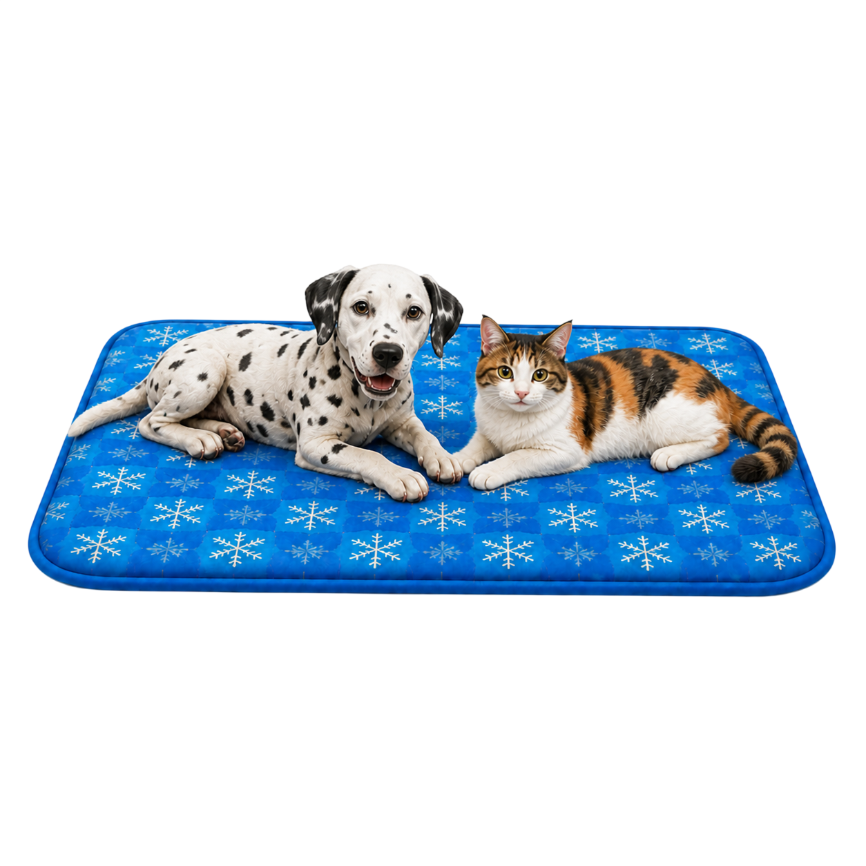 Tappetino PetCarpet con un cane e un gatto sdraiati sopra