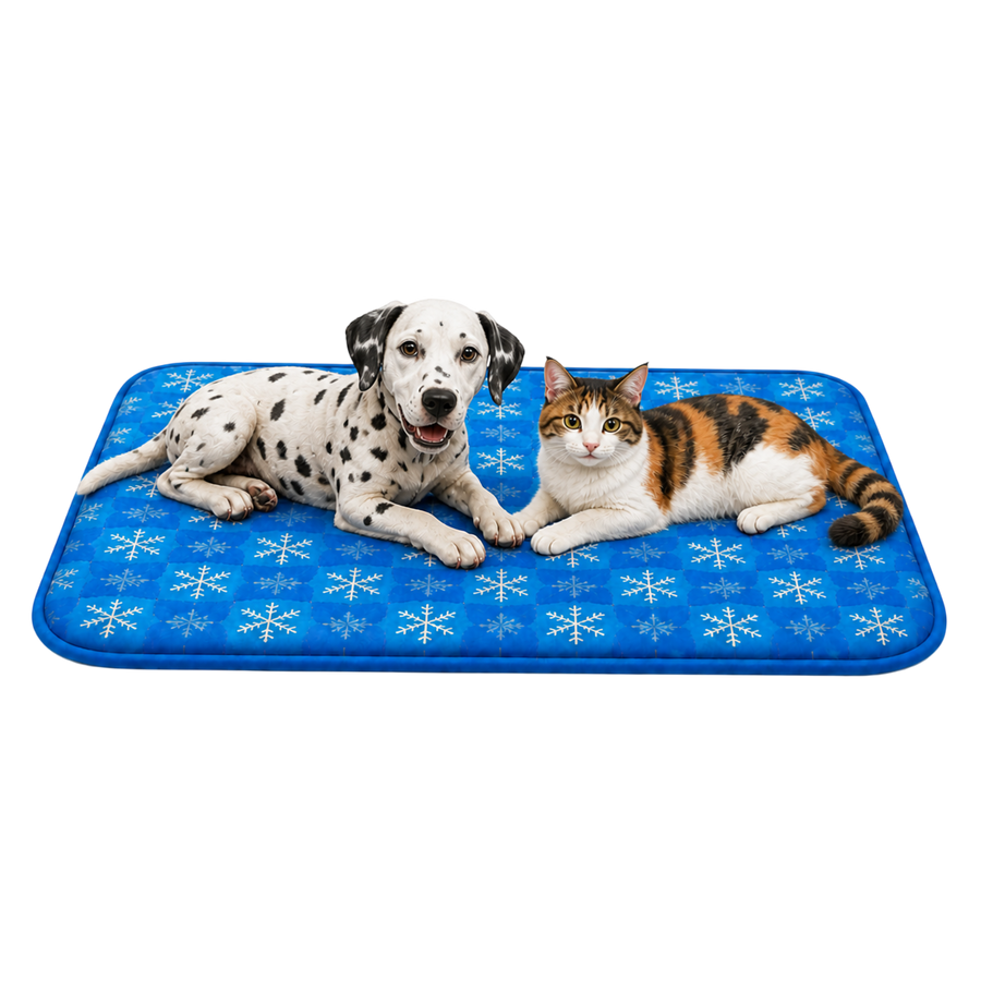 Tappetino PetCarpet con un cane e un gatto sdraiati sopra