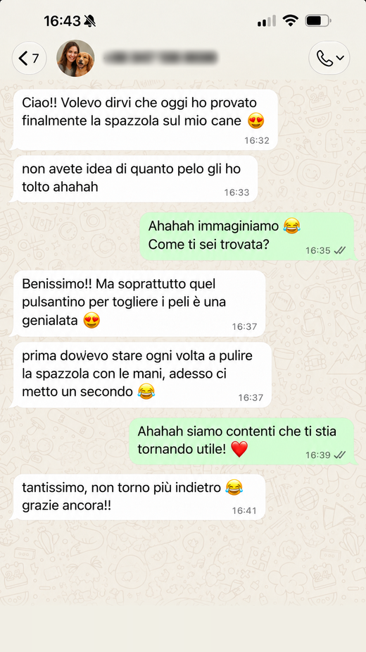 Messaggio di un cliente