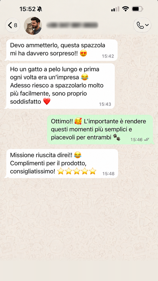 Messaggio di un cliente