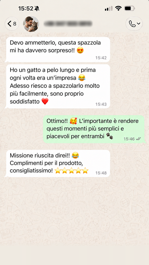 Messaggio di un cliente