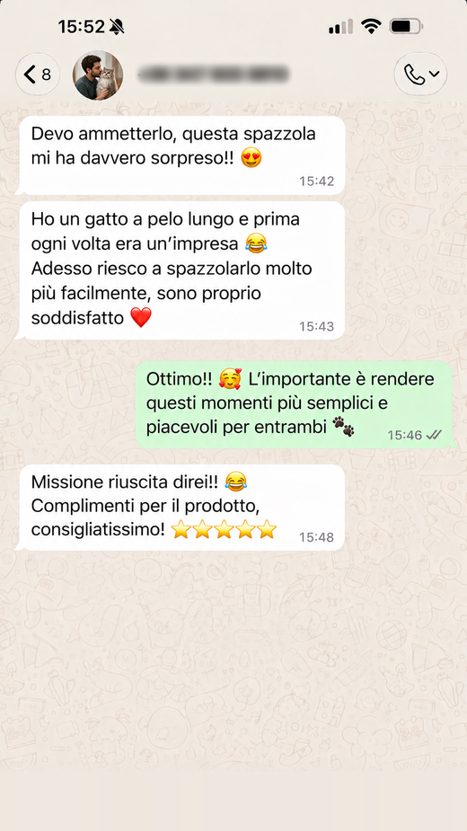 Messaggio di un cliente