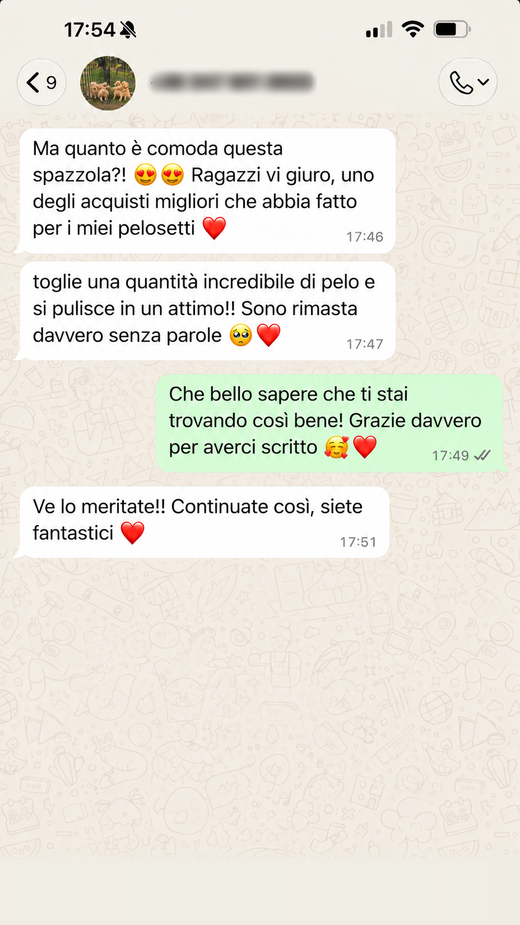 Messaggio di un cliente