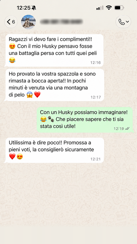 Messaggio di un cliente