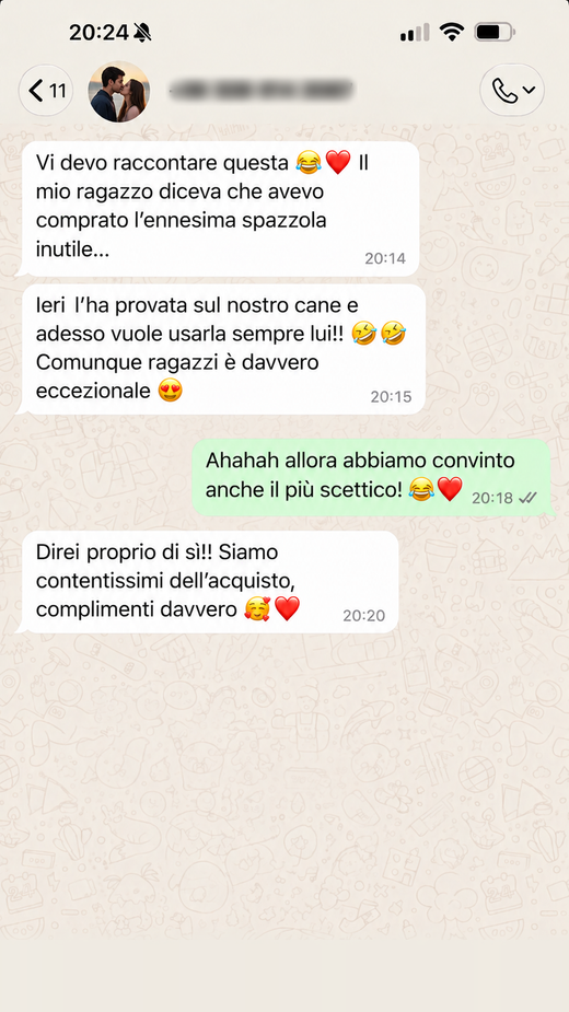 Messaggio di un cliente