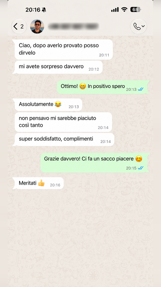 Messaggio di un cliente