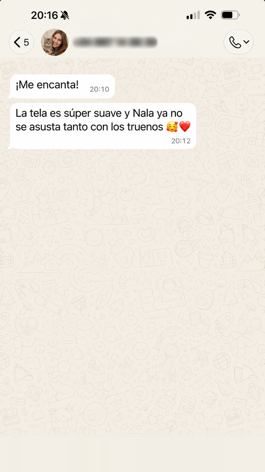 Mensaje de un cliente