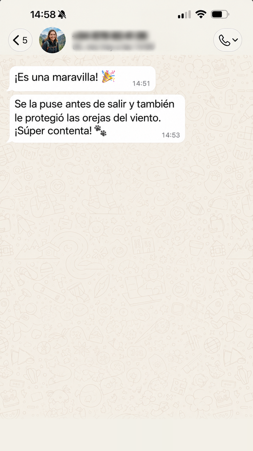 Mensaje de un cliente