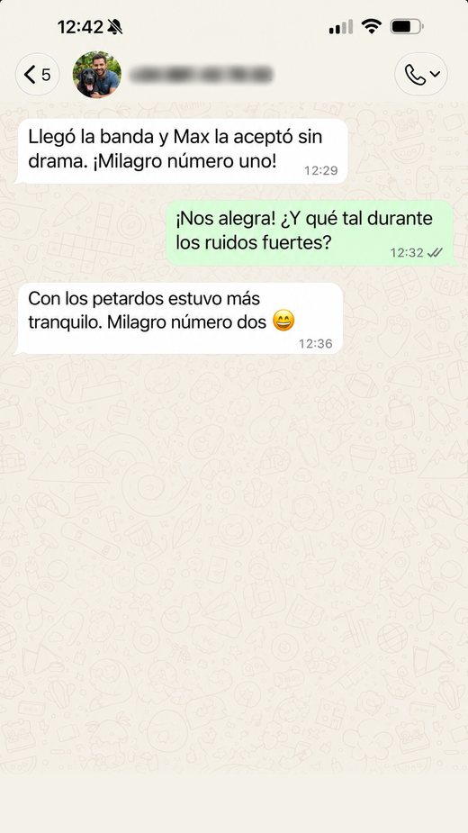 Mensaje de un cliente