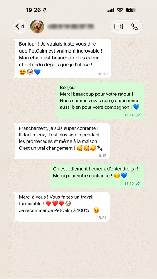 Message d'un client
