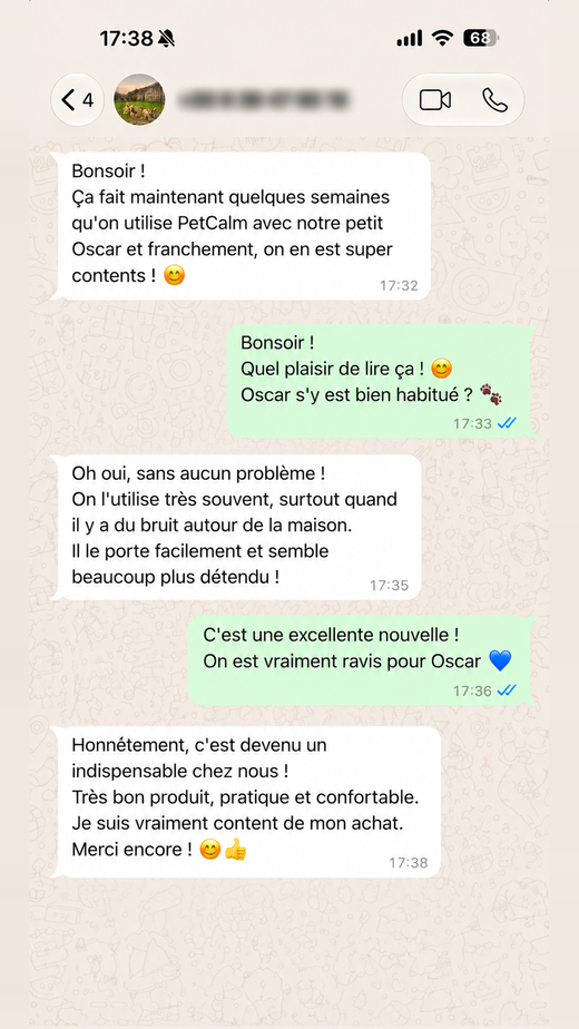Message d'un client