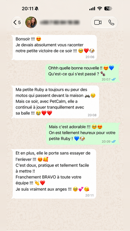 Message d'un client