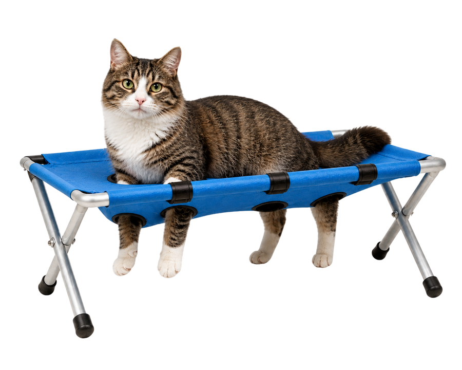 Un gatto appoggiato sullo sgabello PetBath